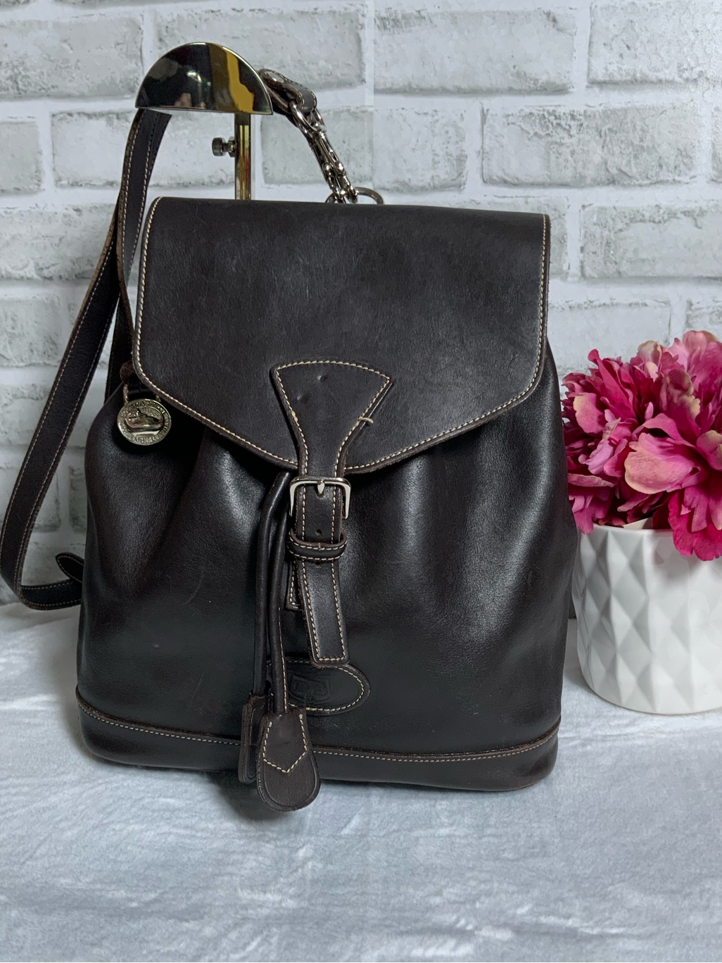 Dooney & Bourke Women's Black Leather Backpack